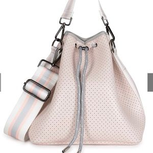 Haute Shore bucket bag in pink/nude